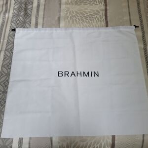 Brahmin White Storage Bag